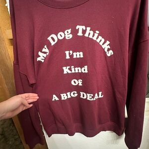 Maroon Dog Lover Sweatshirt